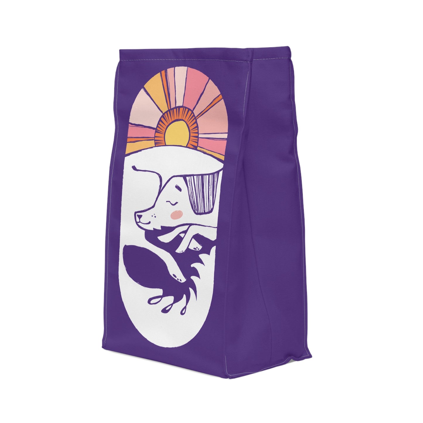 Sleepy Dog Polyester Lunch Bag