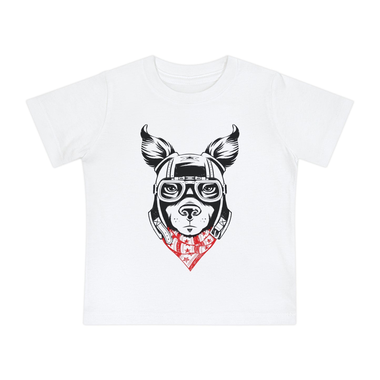 Motorcycle Dog Baby Graphic Tee