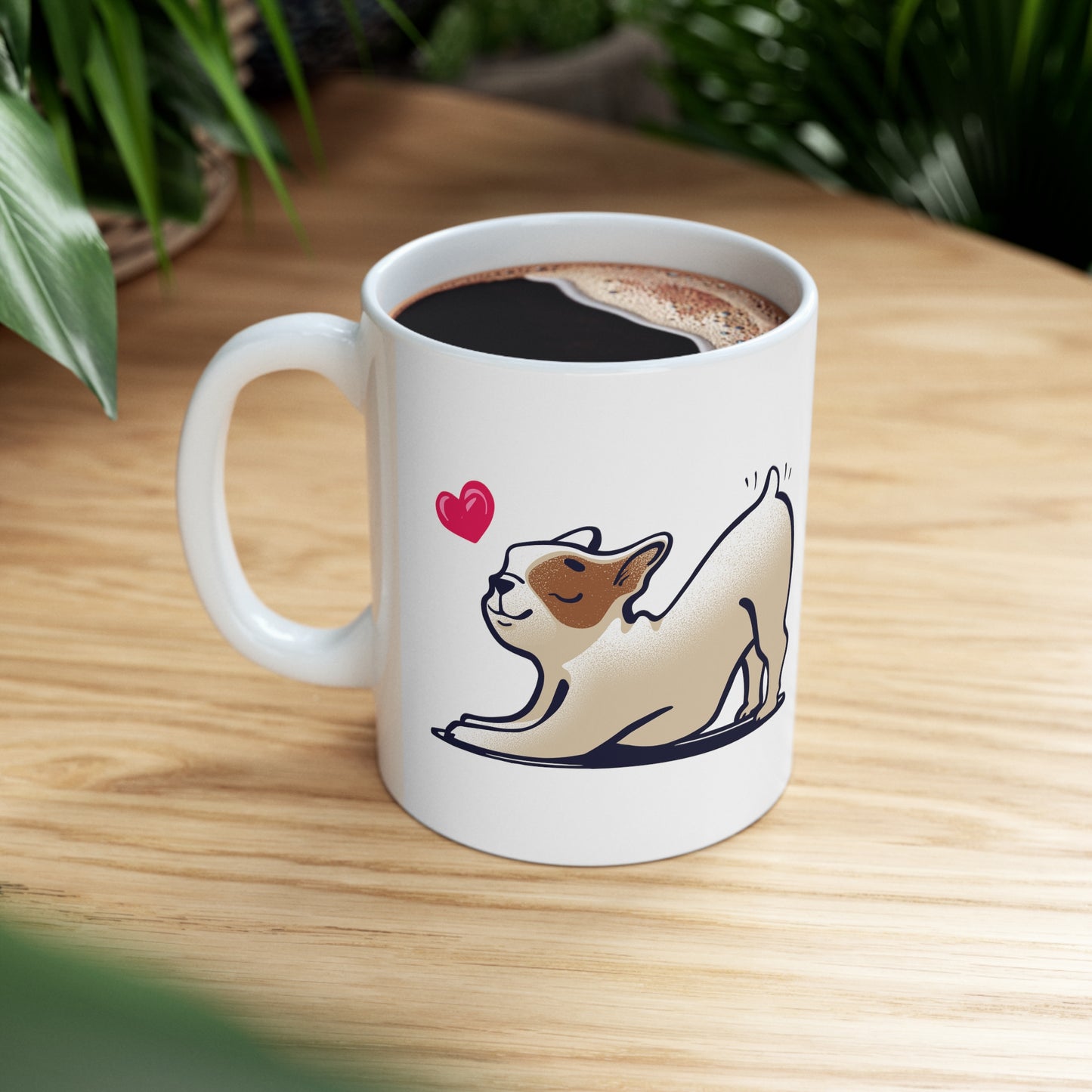 Yoga Dog Ceramic Mug 11oz