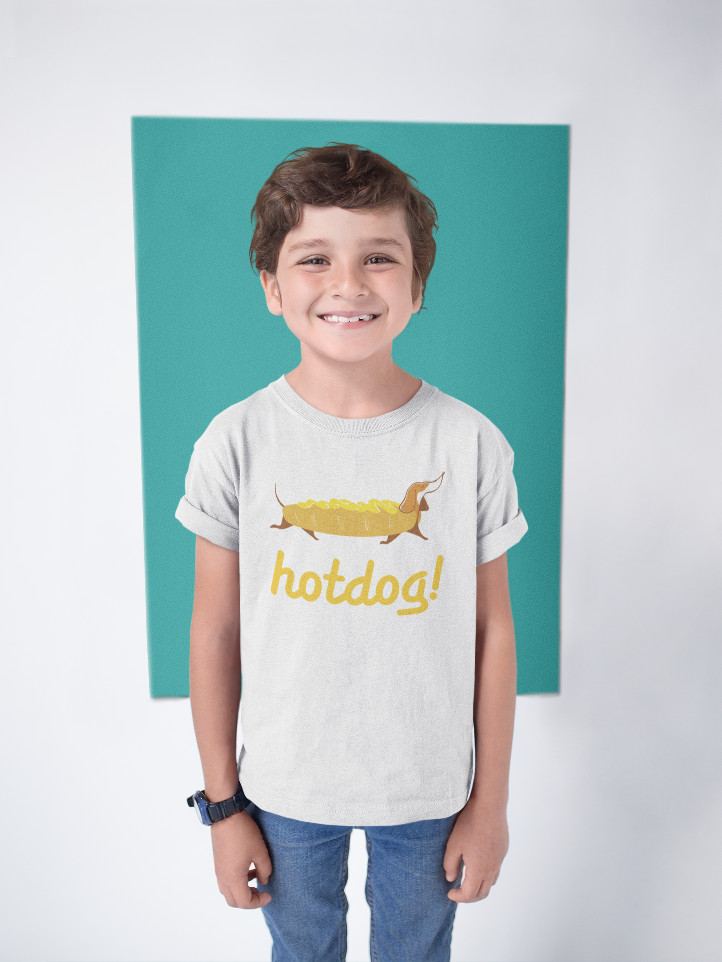 Wiener Hot Dog Kids Heavy Cotton Graphic Tee