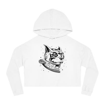 Space Dog Women’s Cropped Hooded Sweatshirt