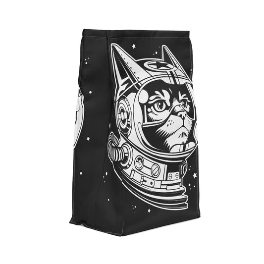 Space Cat Polyester Lunch Bag