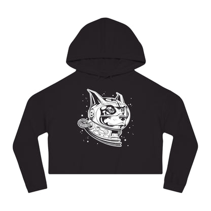 Space Dog Women’s Cropped Hooded Sweatshirt