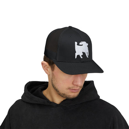 Dog Graphic Snapback Trucker Cap