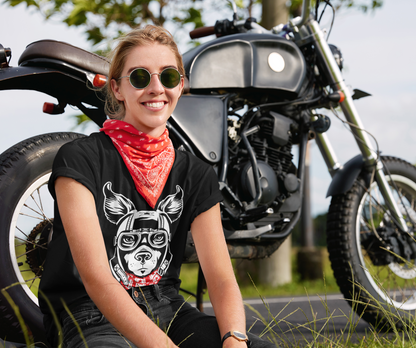 Motorcycle Dog Women's Graphic Tee