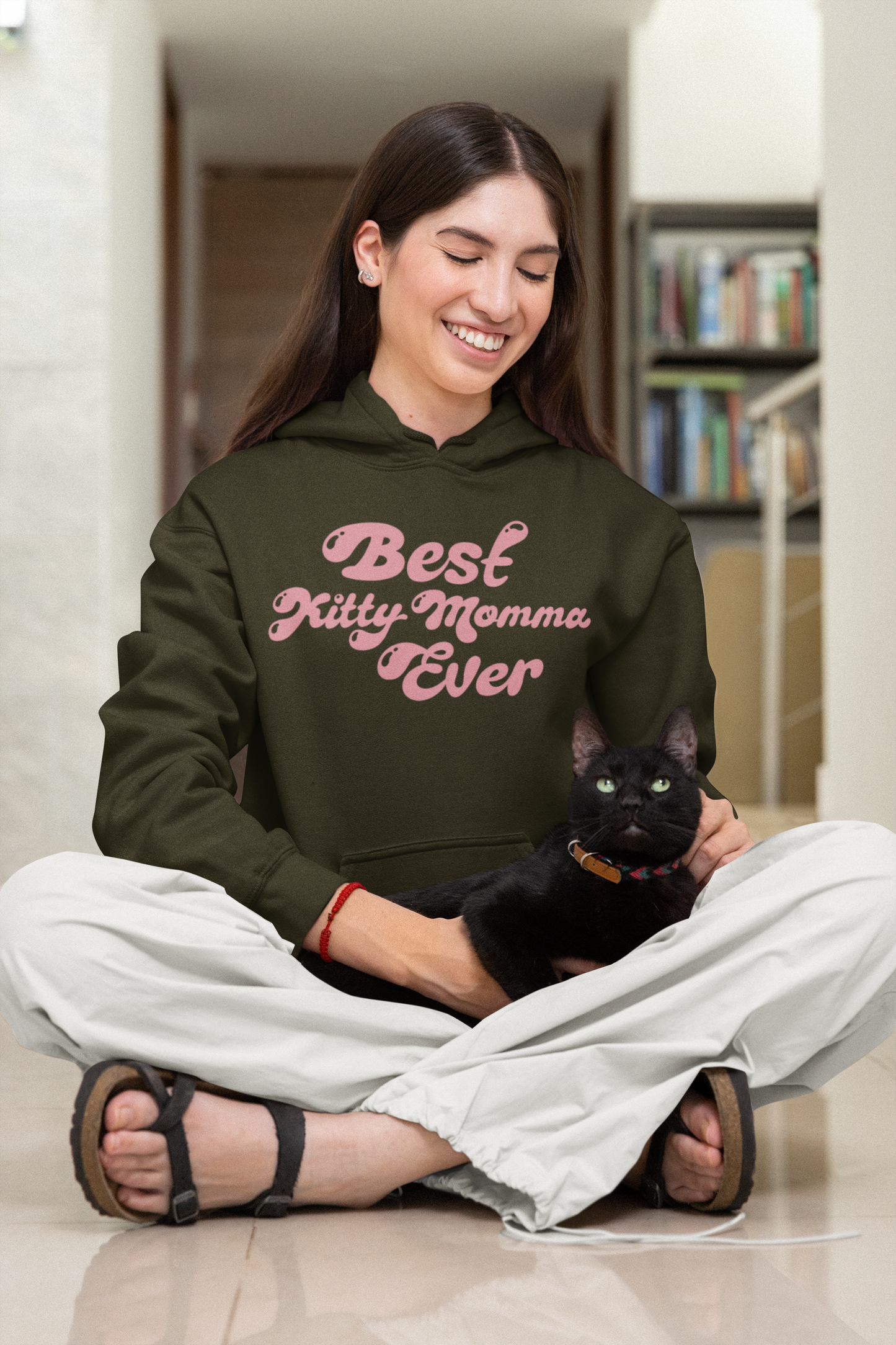 Best Kitty Momma Ever Women's Hooded Sweatshirt