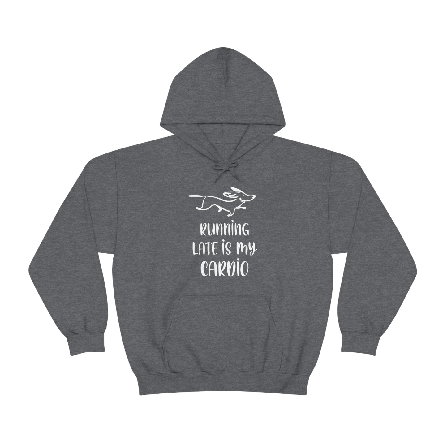 Running Late Is My Cardio Men's Hooded Sweatshirt