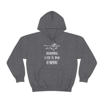 Running Late Is My Cardio Men's Hooded Sweatshirt