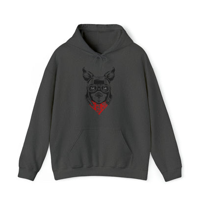 Motorcycle Dog Men's Hooded Sweatshirt