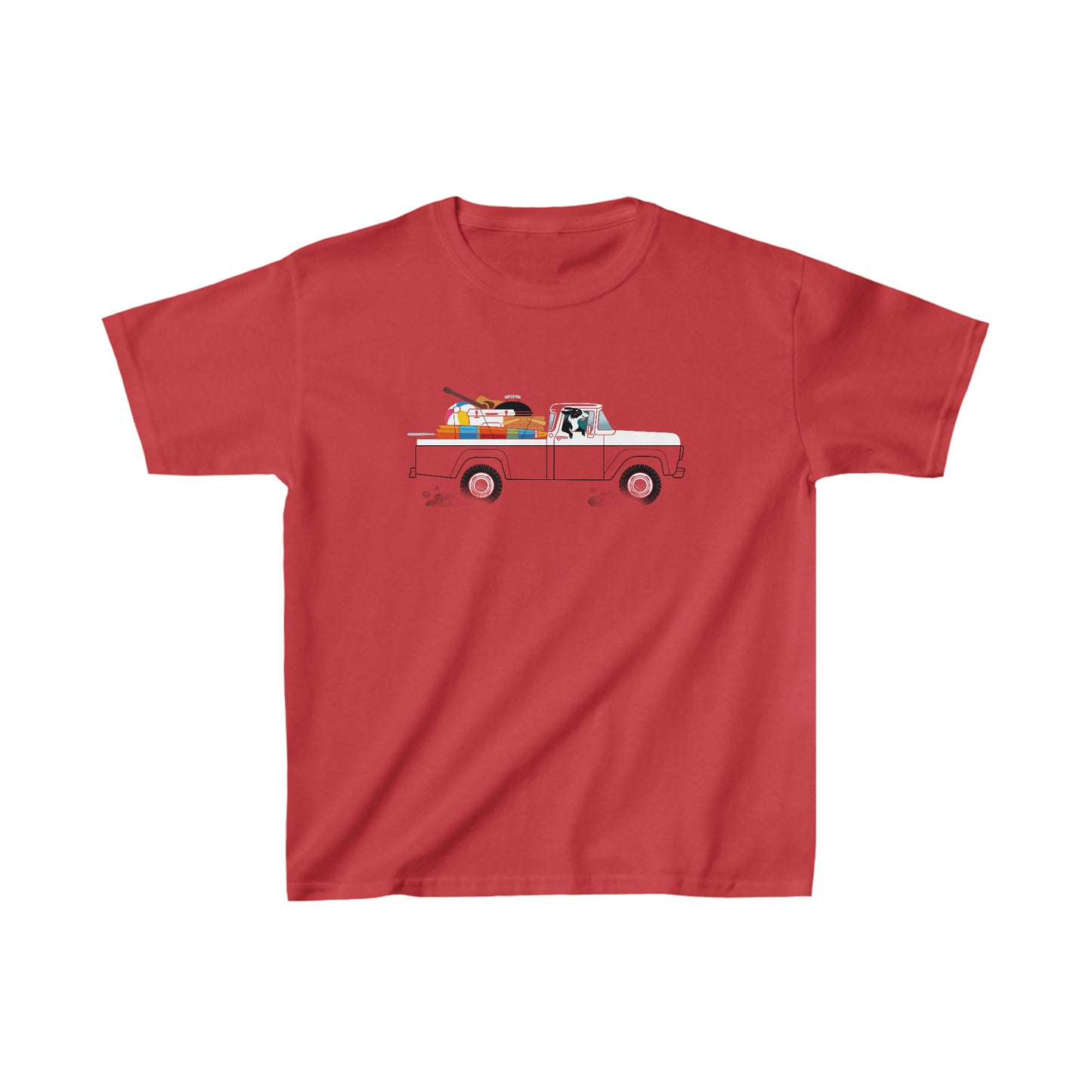 Ford Truck Beach Dog Kid's Graphic Tee