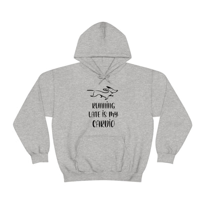 Running Late Is My Cardio Men's Hooded Sweatshirt