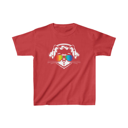 Music Cat Kid’s Heavy Cotton Graphic Tee