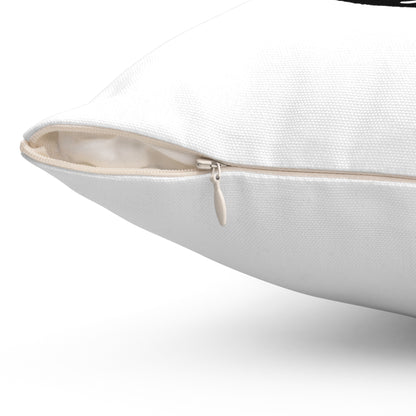 Yin Yang Spun Polyester Square Pillow