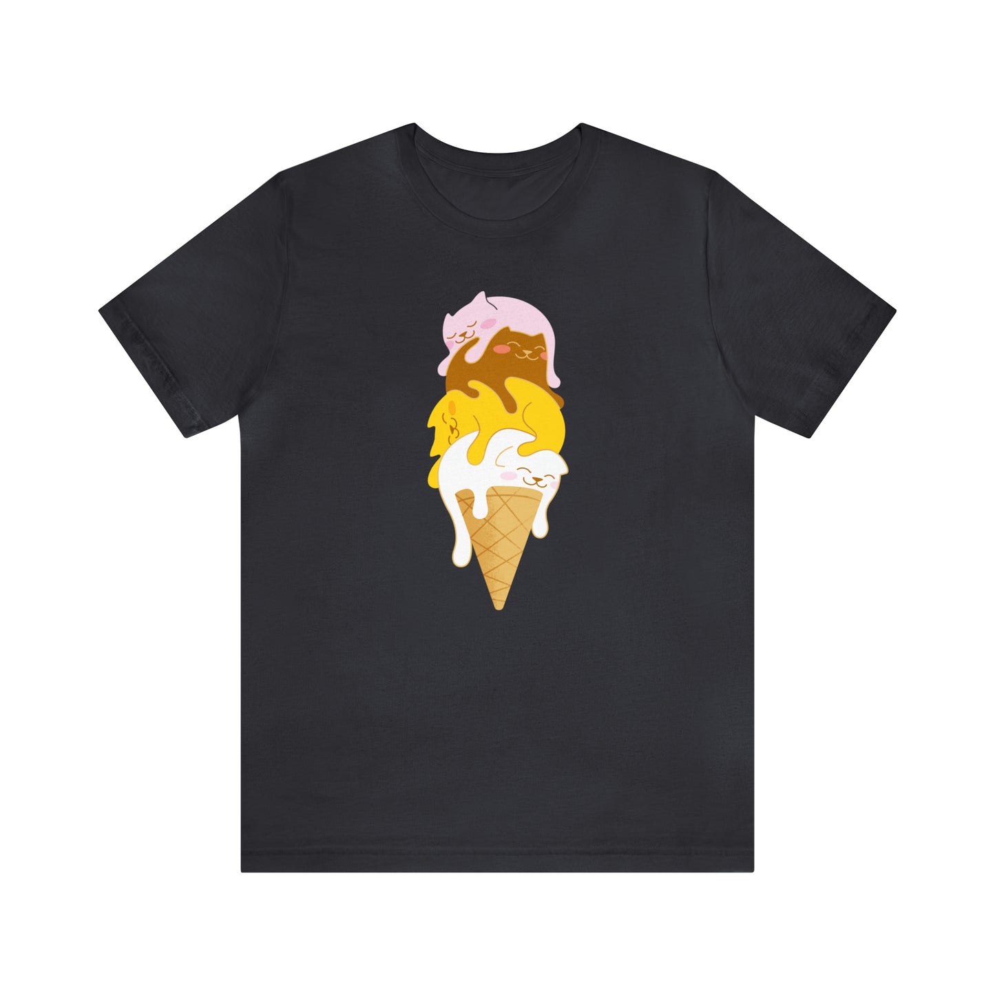 Colorful Kitty Cone Women's Graphic Tee