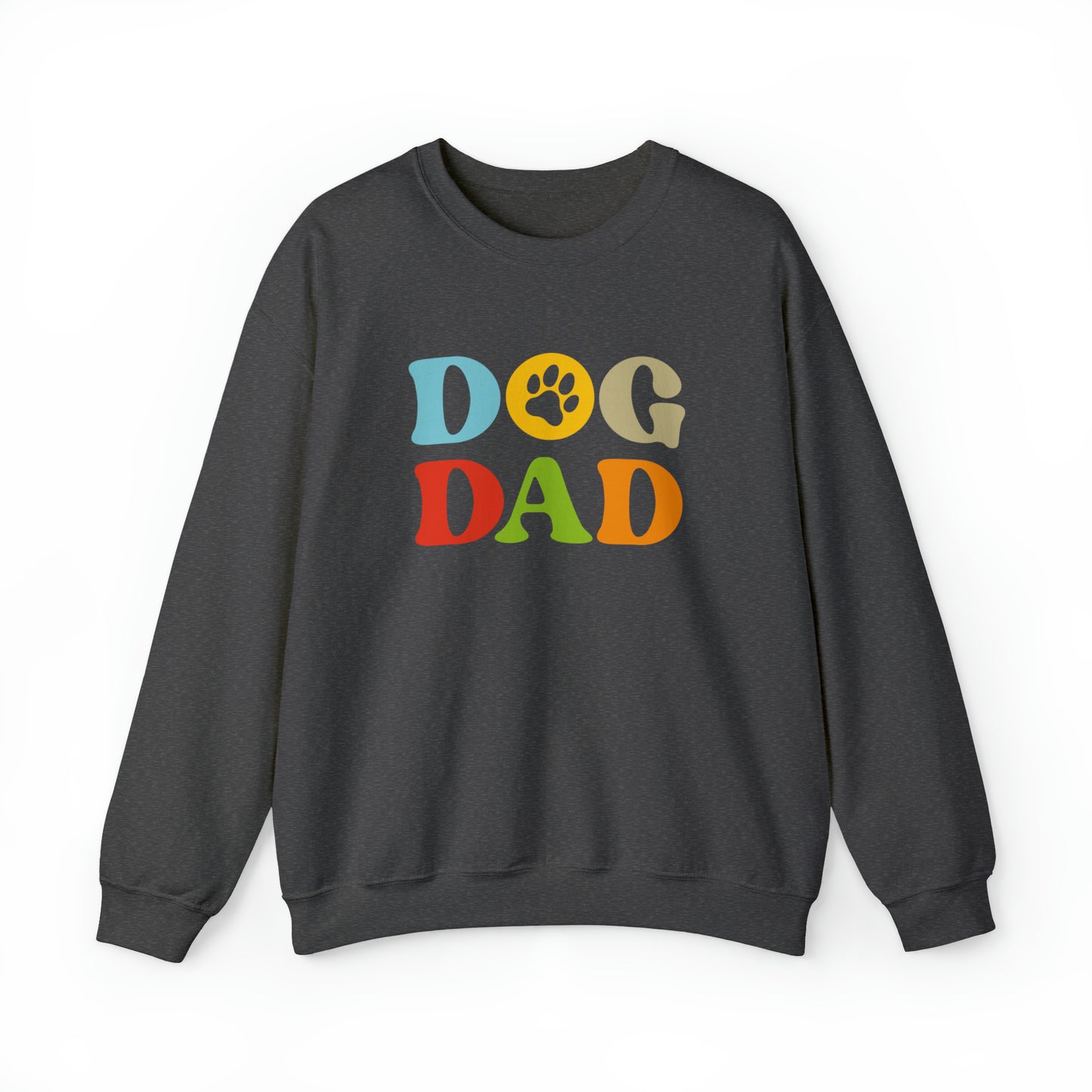 Colorful Dog Dad Men's Heavy Blend Crewneck Sweatshirt