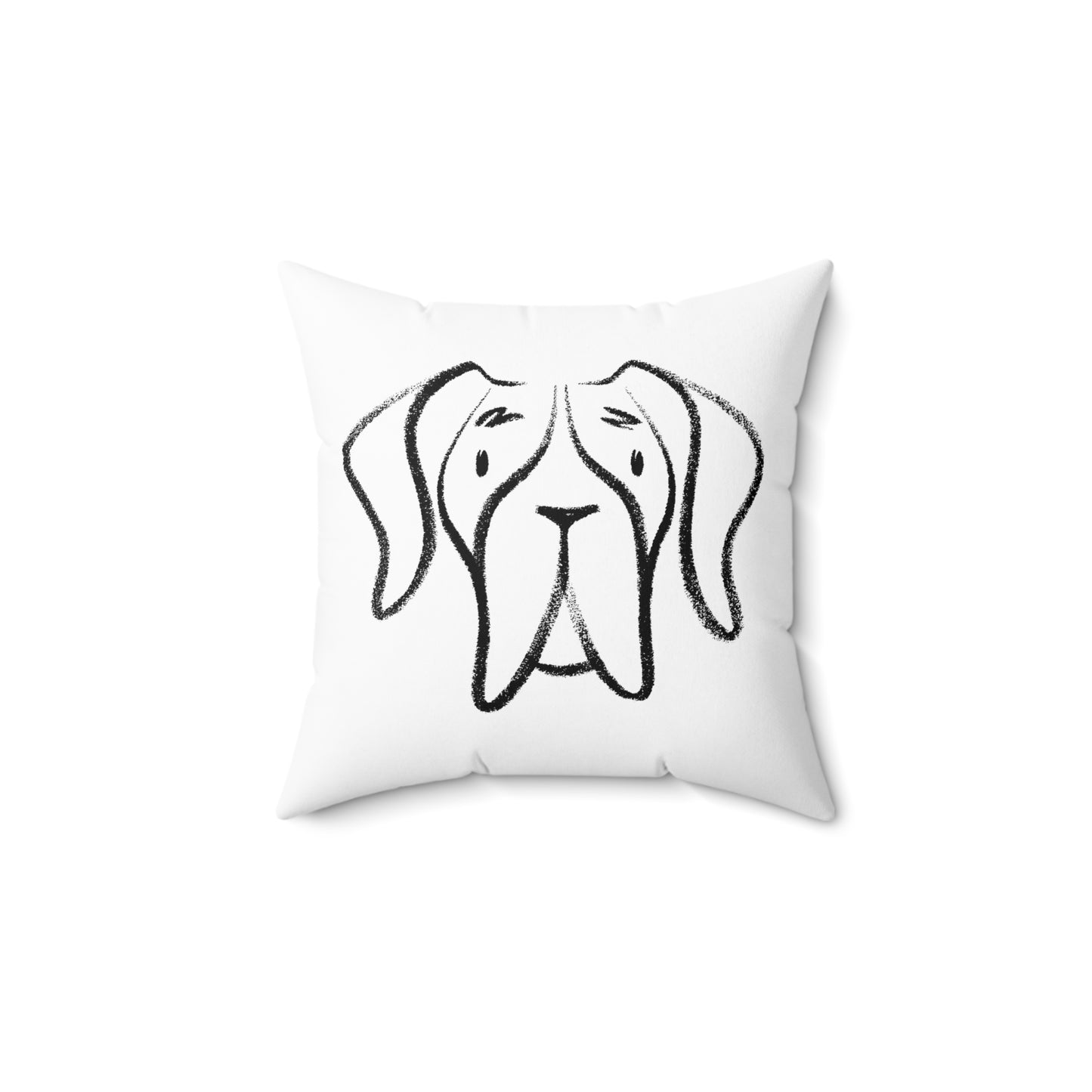 Dog BF#14 Spun Polyester Square Pillow