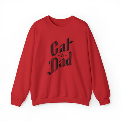 Cat Dad Men's Heavy Blend Crewneck Sweatshirt