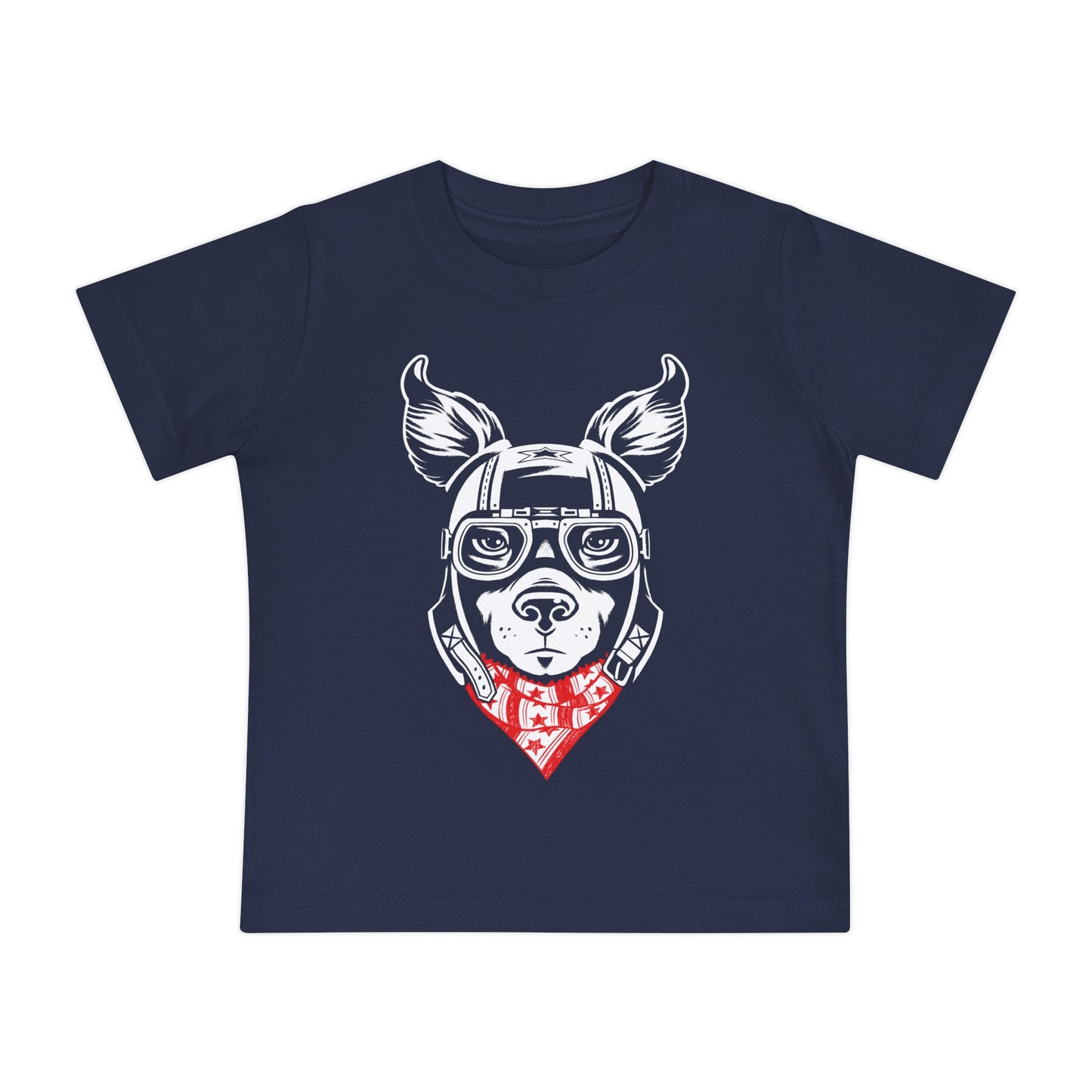 Motorcycle Dog Baby Graphic Tee