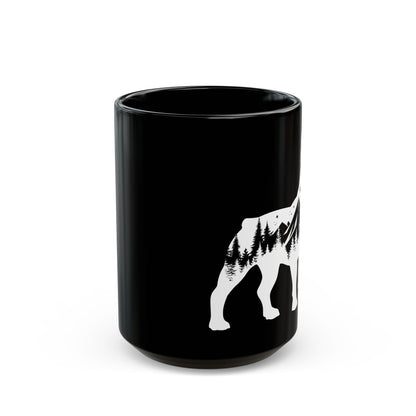 Mountain Dog 15oz Black Mug