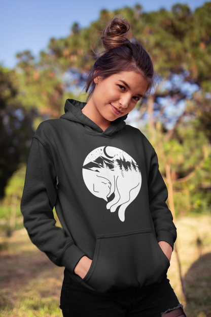 Sleeping Cat Women's Hooded Sweatshirt