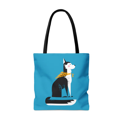 Sitting Husky Tote Bag
