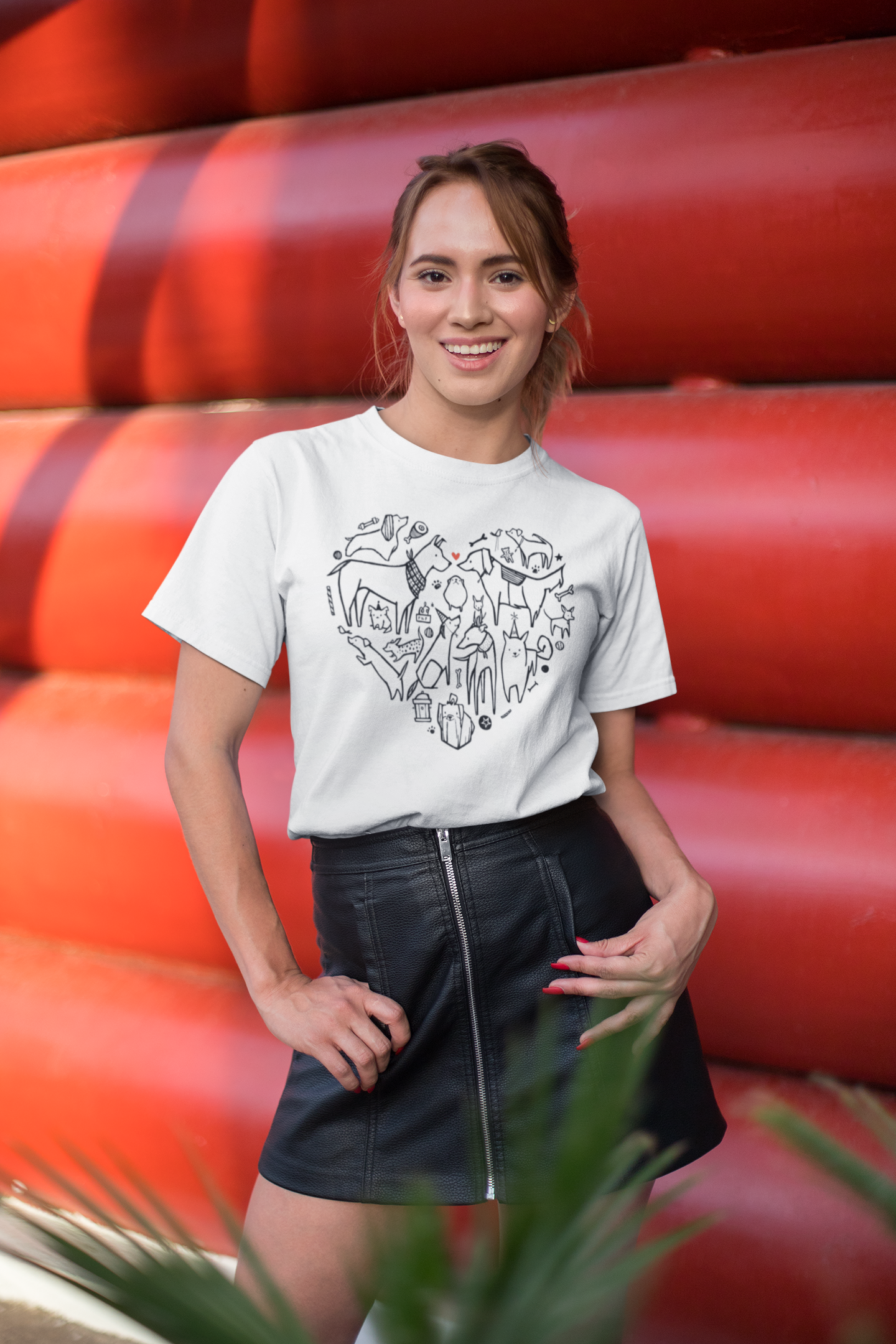 Dog Heart Women's Graphic Tee