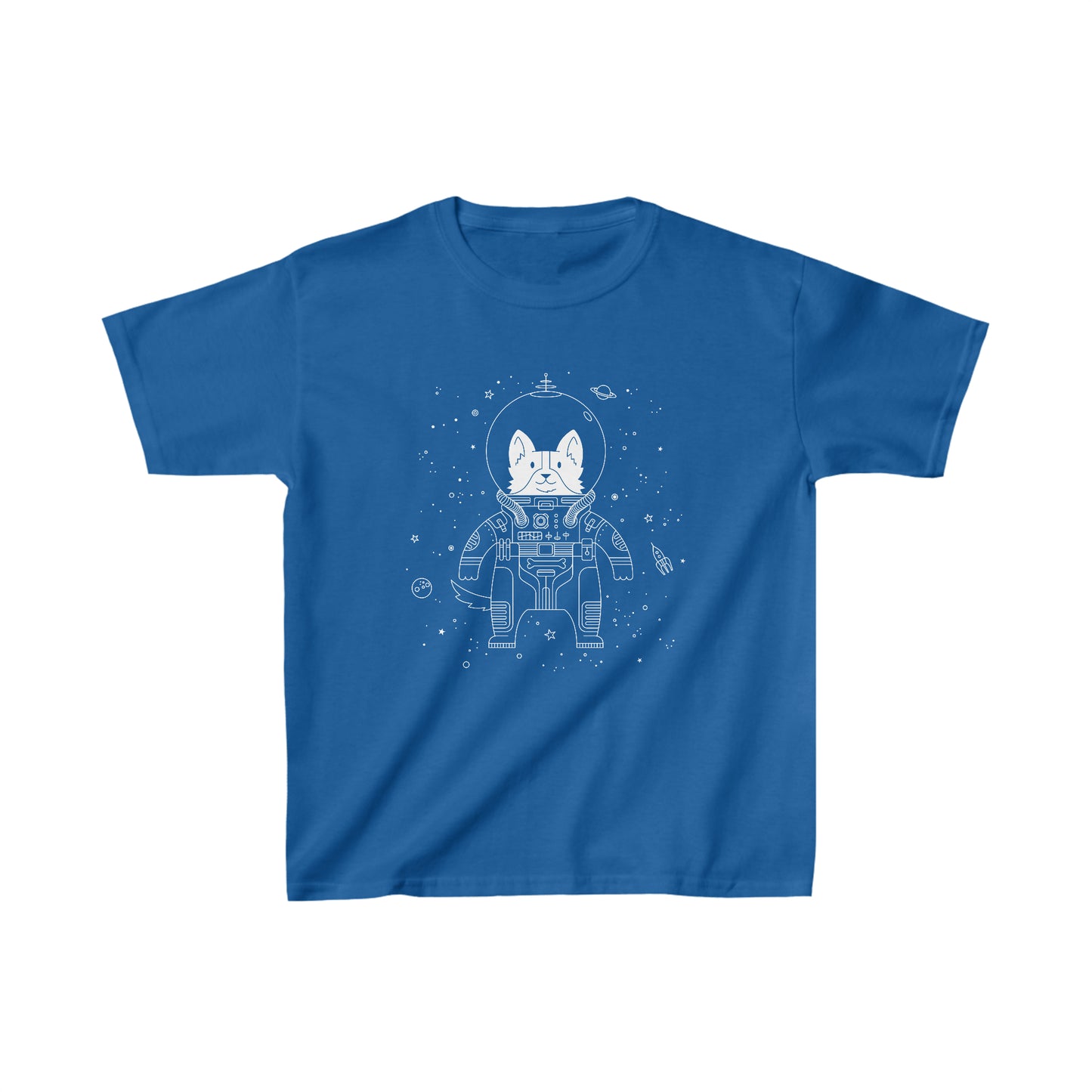 Dog in Space Kid's Heavy Cotton Tee