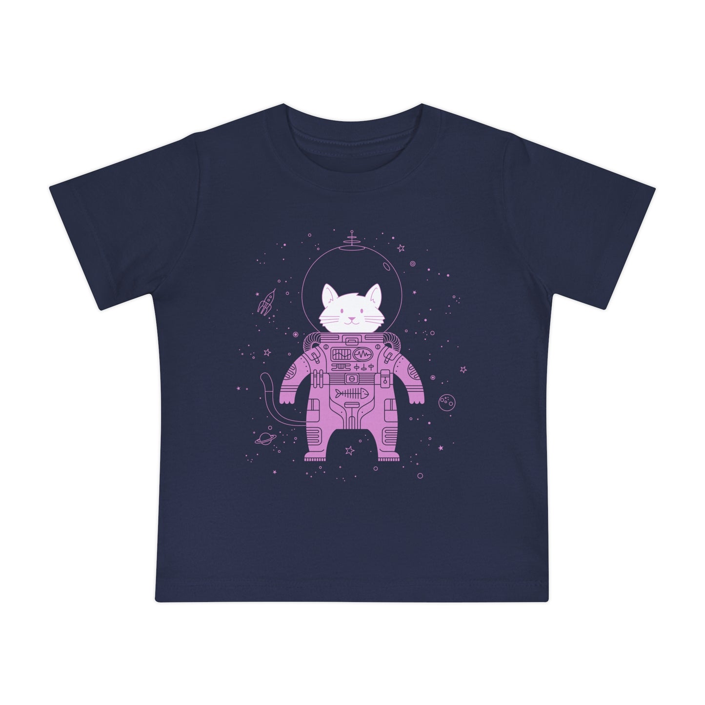 Cat in Space Baby Graphic Tee