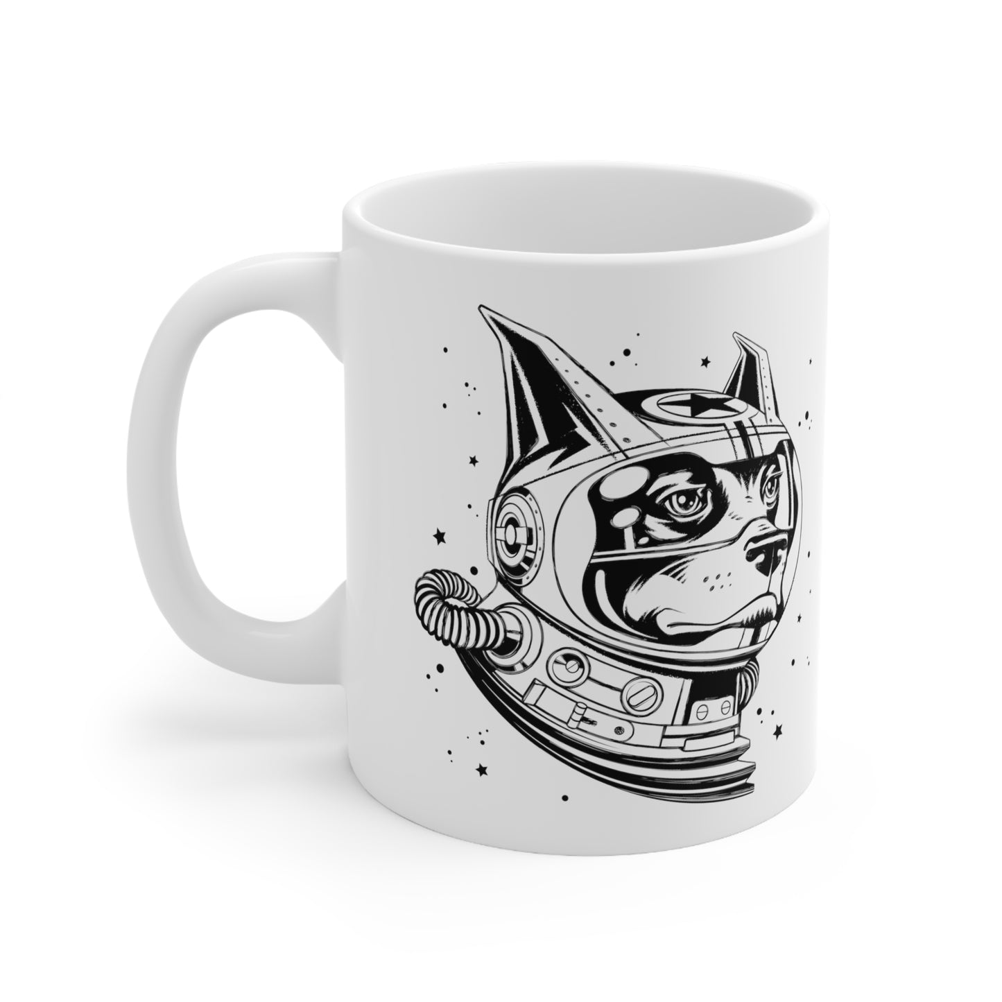 Space Dog Ceramic Mug 11oz