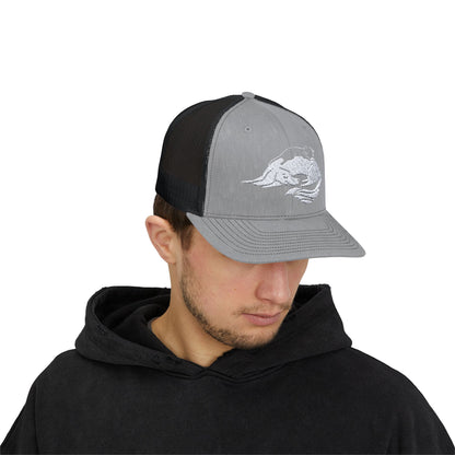 Dog and Cat Cuddling Snapback Trucker Cap