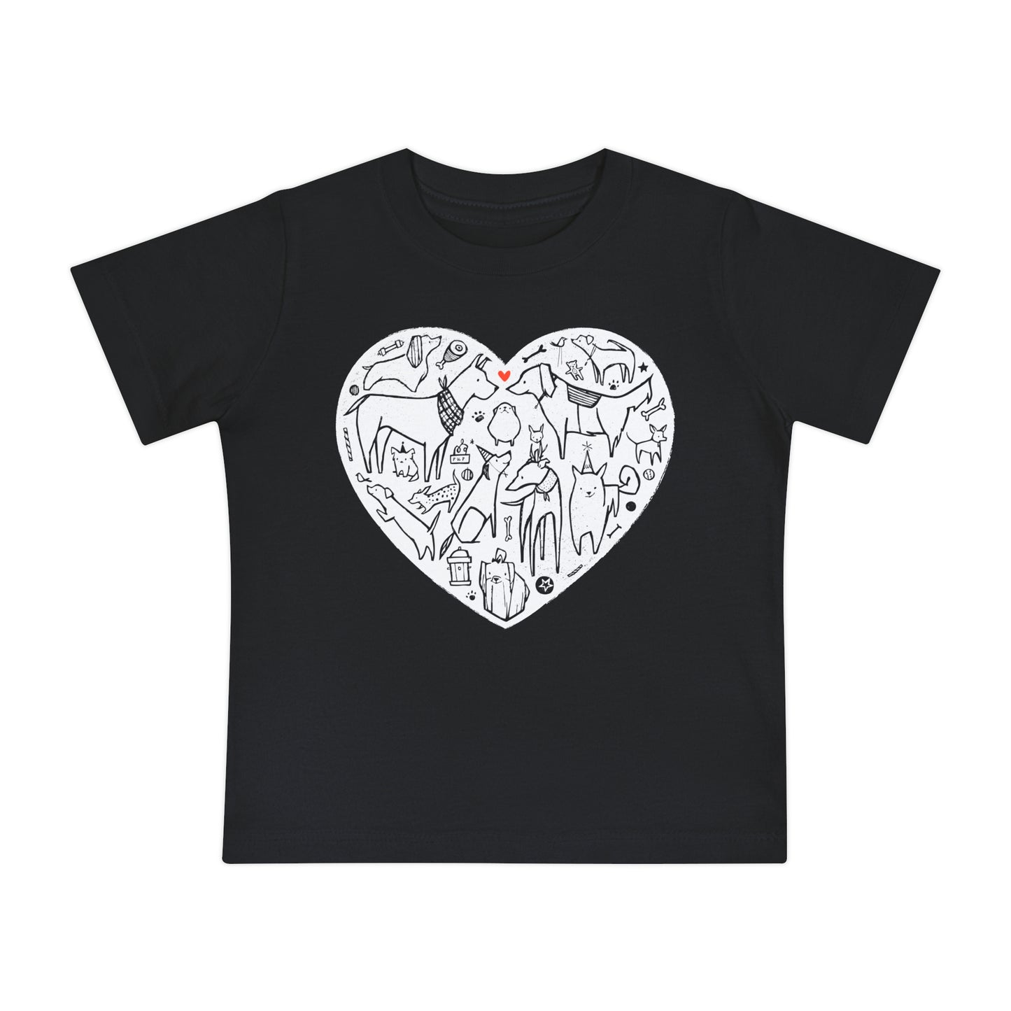 Dog Heart Baby Graphic Tee