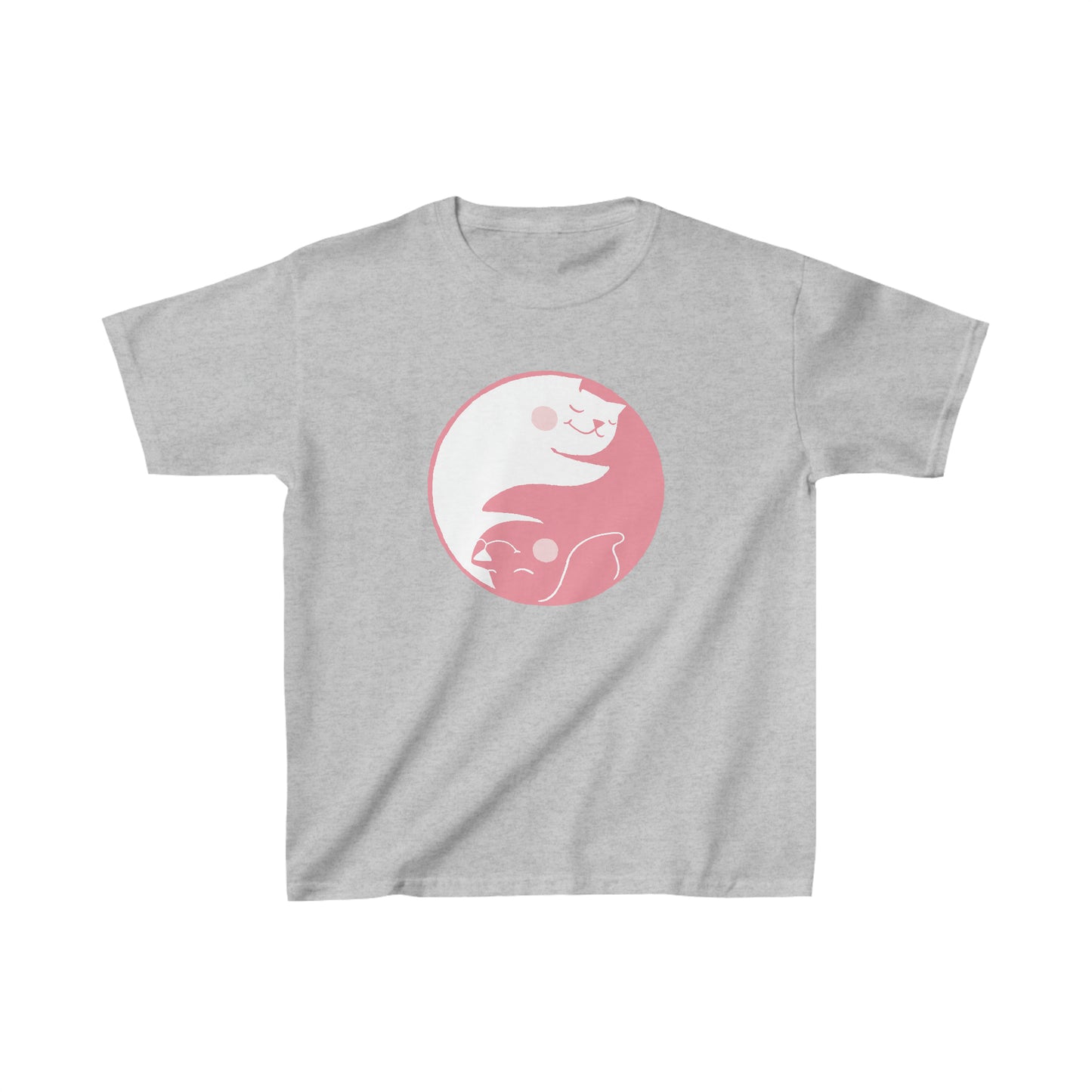 Pink Yin Yang Kids Heavy Cotton Graphic Tee