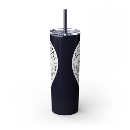 Dog Heart Skinny Tumbler with Straw, 20oz