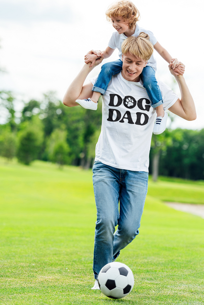 Dog Dad Men's Graphic Tee [Large Print]