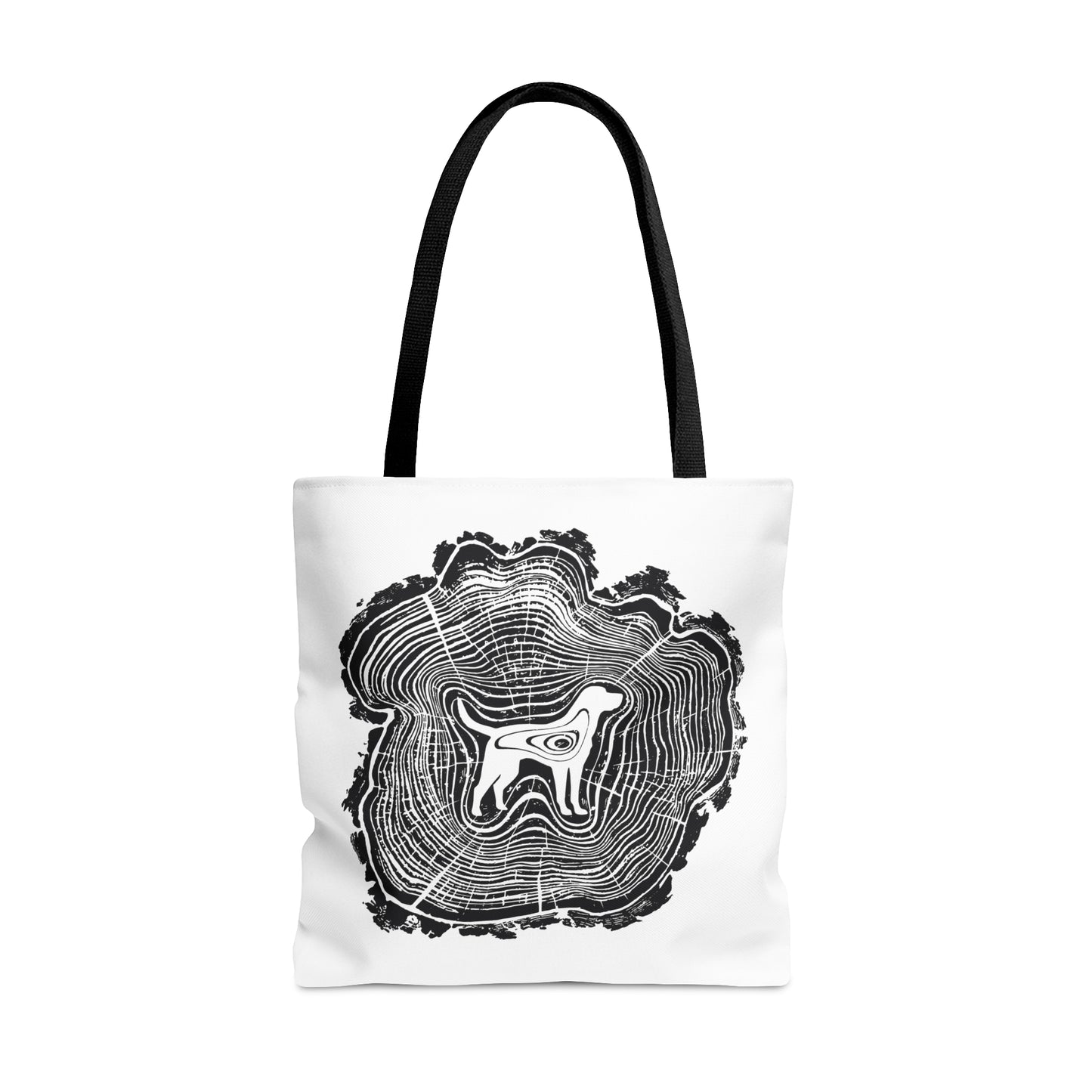 Dogwood on White Tote Bag