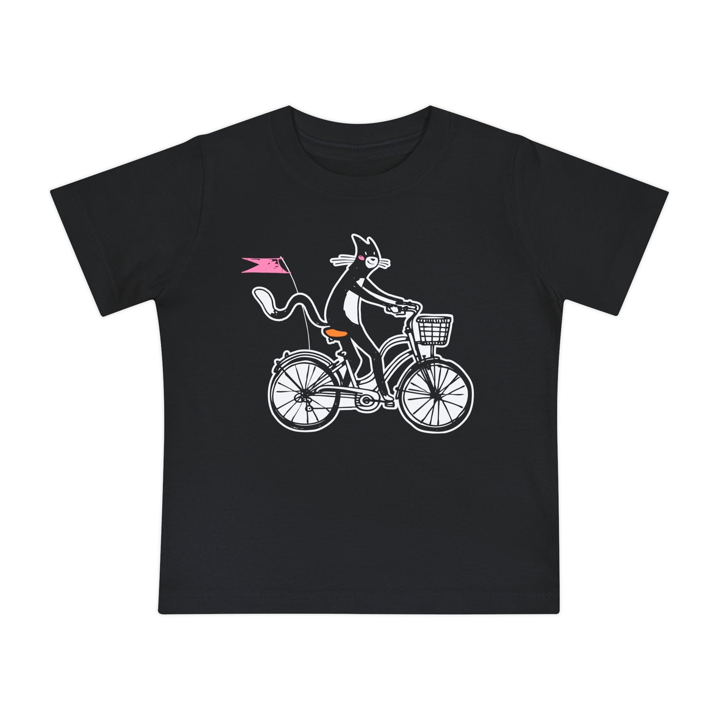 Bicycle Cat Baby Graphic Tee