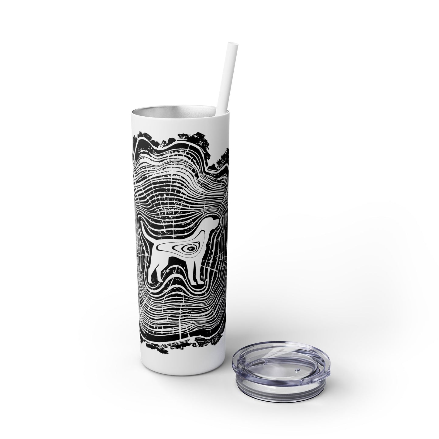 Dogwood Skinny Tumbler with Straw, 20oz