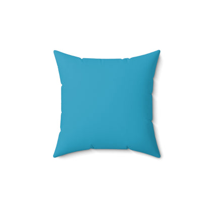 Sitting Husky Spun Polyester Square Pillow