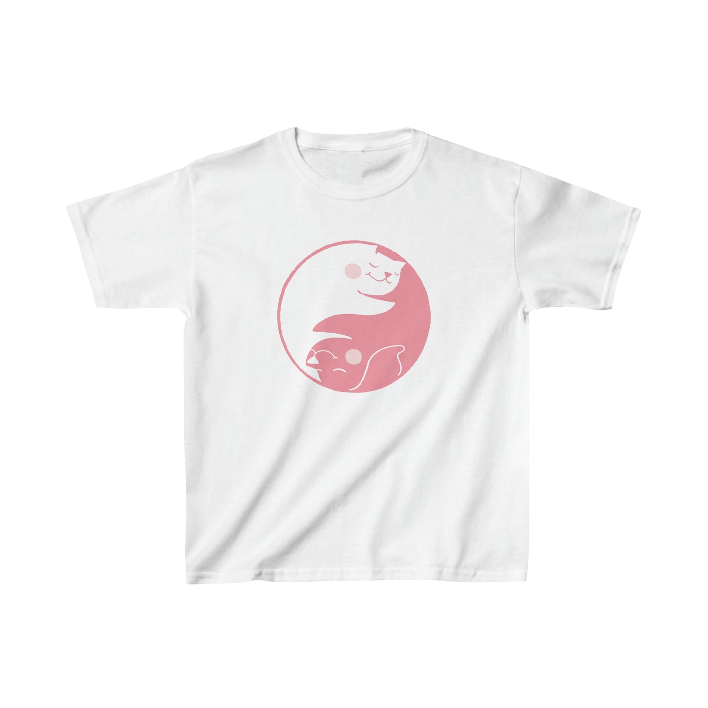 Pink Yin Yang Kids Heavy Cotton Graphic Tee