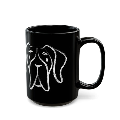 Dog BF#14 15oz Black Mug