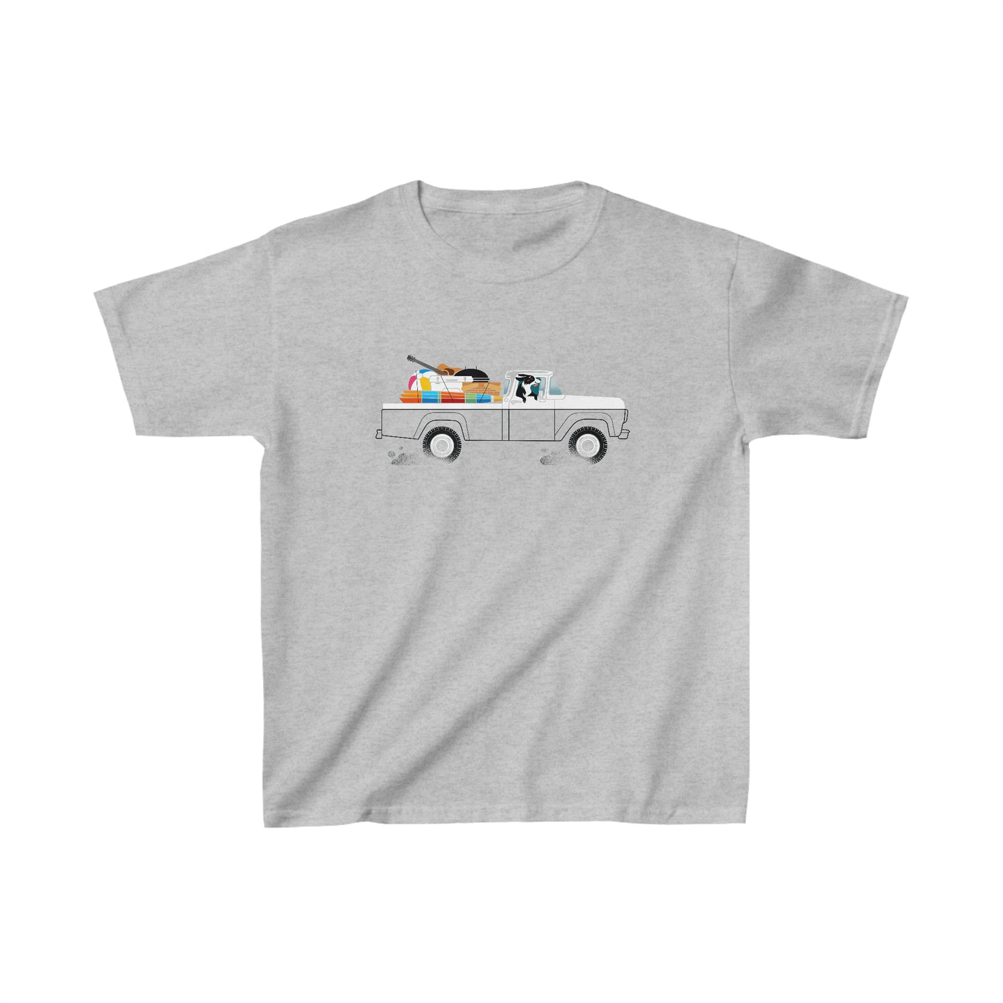 Ford Truck Beach Dog Kid's Graphic Tee