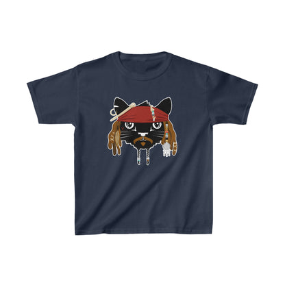 Pirate Cat Kids Heavy Cotton Graphic Tee