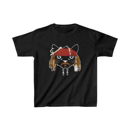 Pirate Cat Kids Heavy Cotton Graphic Tee