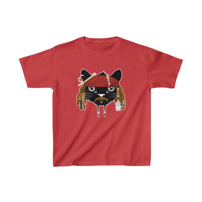 Pirate Cat Kids Heavy Cotton Graphic Tee
