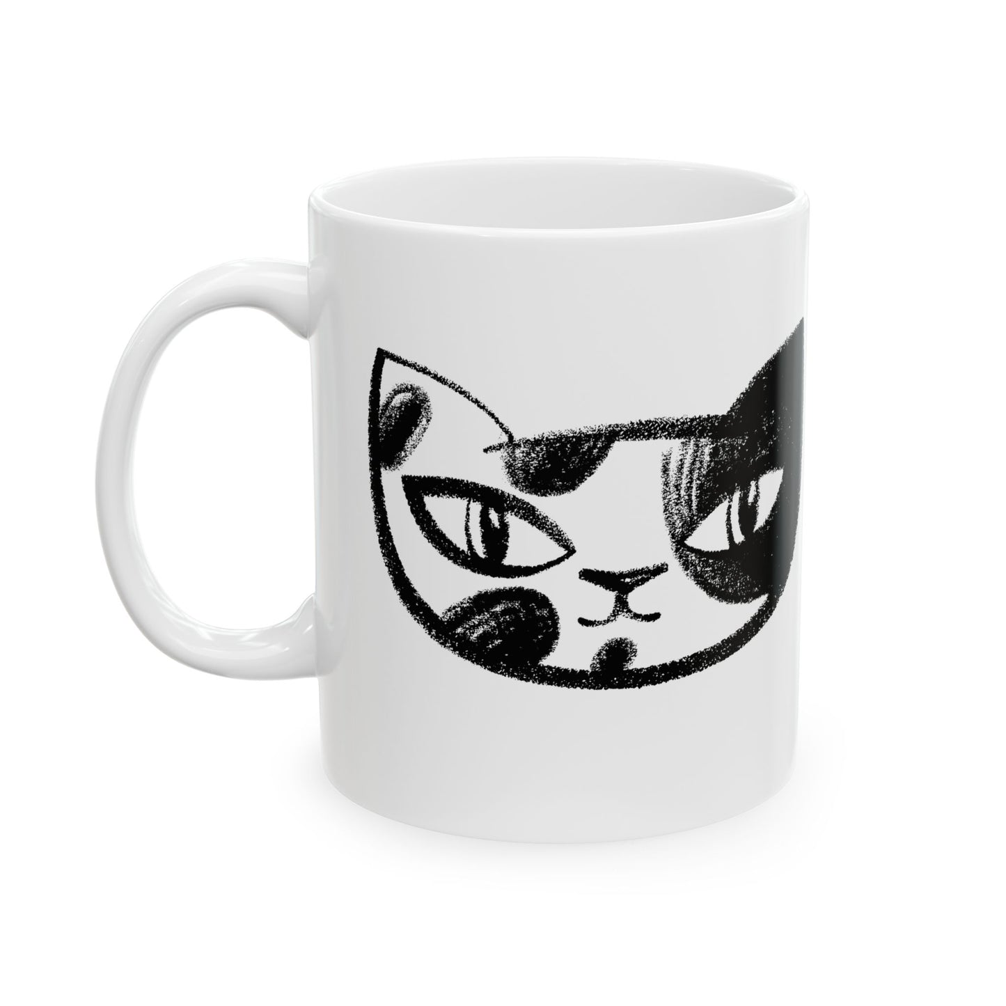 Cat Friend Ceramic Mug 11oz