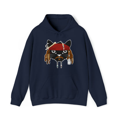 Pirate Cat Men's Hooded Sweatshirt