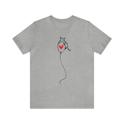 Cat on Heart Strings Women's Graphic Tee