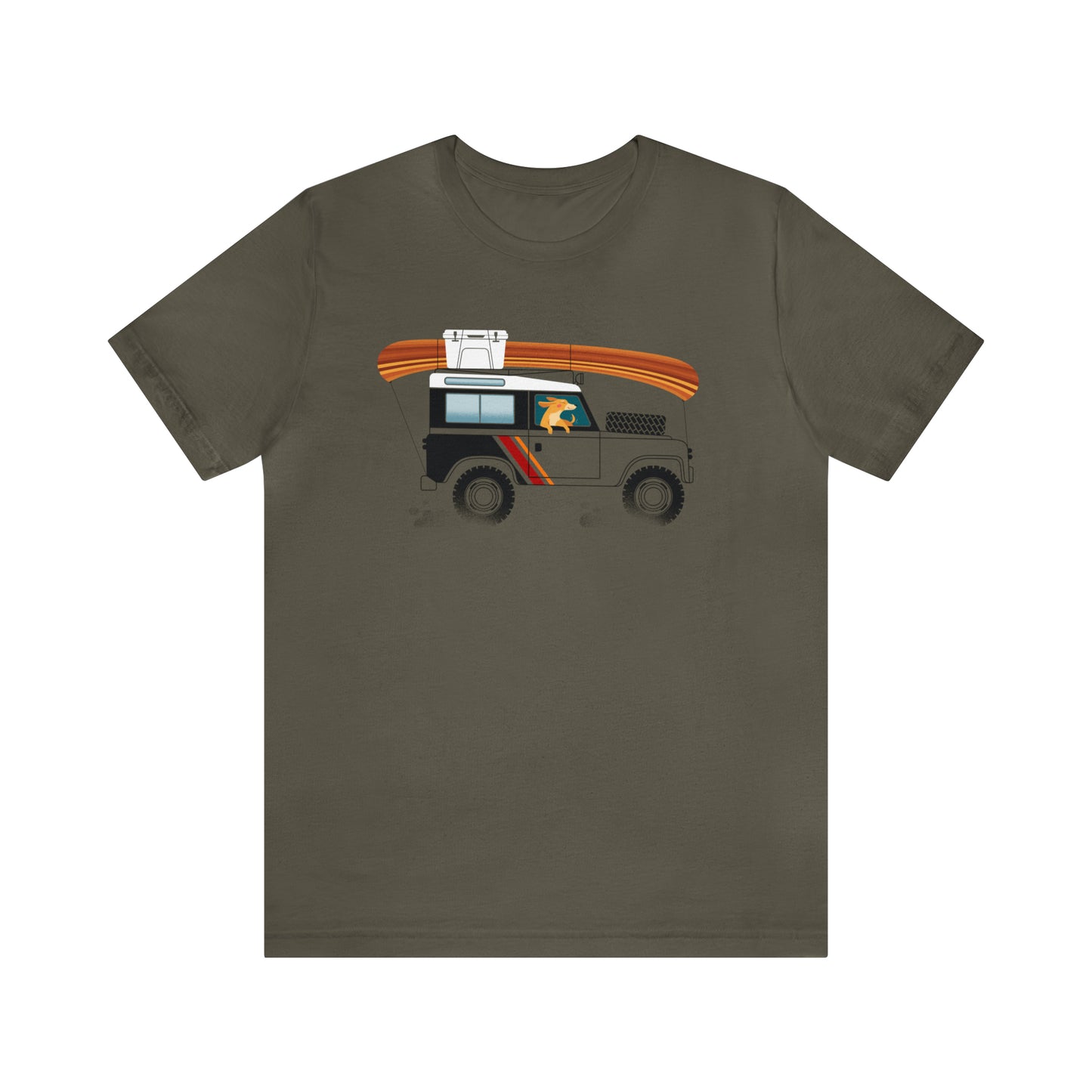 Land Rover Camping Dog Men's Graphic Tee