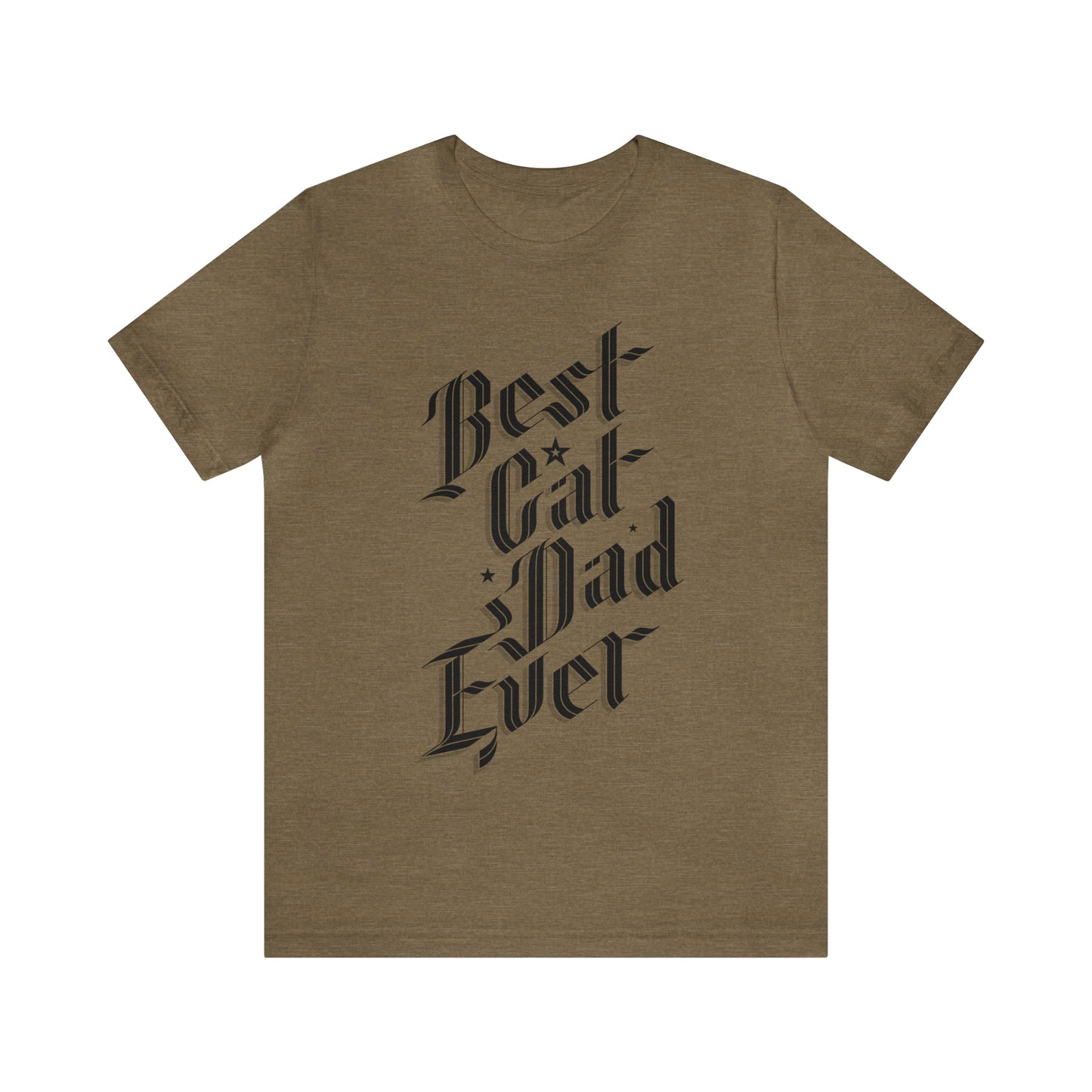 Sophisticated Best Cat Dad Ever Men's Graphic Tee