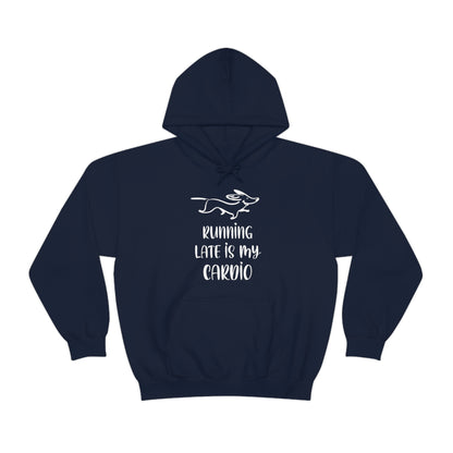 Running Late Is My Cardio Men's Hooded Sweatshirt